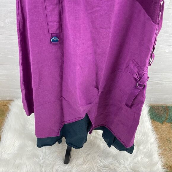 Matilda Jane Ekaterina Grape Linen Blend Midi Dress - Picture 5 of 8